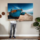 Coastal Fishing Boats Wall Art Canvas Print, Sunset Beach by MyGreatCanvas | Canvas Wall Art Prints | Photo Prints & Wall Decor