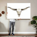 Longhorn Skull Wall Art Canvas Print – Rustic Western by MyGreatCanvas | Canvas Wall Art Prints | Photo Prints & Wall Decor
