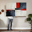 Navy Red Abstract Wall Art Canvas Print, Modern Luxury by MyGreatCanvas | Canvas Wall Art Prints | Photo Prints & Wall Decor