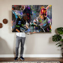 Graffiti Baseball Player Street Art Wall Art Canvas Print by MyGreatCanvas | Canvas Wall Art Prints | Photo Prints & Wall Decor