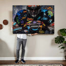 Graffiti American Football Player Street Art Wall Art Canvas by MyGreatCanvas | Canvas Wall Art Prints | Photo Prints & Wall Decor