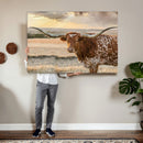 Texas Longhorn Wall Art Canvas Print, Western Ranch Bull by MyGreatCanvas | Canvas Wall Art Prints | Photo Prints & Wall Decor