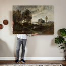 Adolf Dressler Landscape of the Oder River Wall Art Canvas by MyGreatCanvas | Canvas Wall Art Prints | Photo Prints & Wall Decor