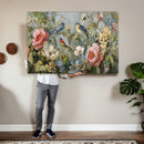 Vintage Birds and Flowers Wall Art Canvas Print, Botanical by MyGreatCanvas | Canvas Wall Art Prints | Photo Prints & Wall Decor