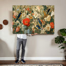 Vintage Birds and Flowers Wall Art Canvas Print, Botanical by MyGreatCanvas | Canvas Wall Art Prints | Photo Prints & Wall Decor