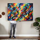 Geometric Abstract Wall Art Canvas Print, Bold Color by MyGreatCanvas | Canvas Wall Art Prints | Photo Prints & Wall Decor