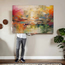 Colorful Abstract Canvas Wall Art — Large Textured Oil by MyGreatCanvas | Canvas Wall Art Prints | Photo Prints & Wall Decor