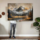 Mountain Lake Canvas Wall Art — Rustic Forest Landscape by MyGreatCanvas | Canvas Wall Art Prints | Photo Prints & Wall Decor