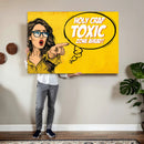 Pop Art Print Bathroom Sign Wall Art Canvas Print — Funny by MyGreatCanvas | Canvas Wall Art Prints | Photo Prints & Wall Decor