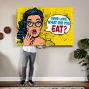 Pop Art Print Bathroom Sign Wall Art Canvas Print — Funny by MyGreatCanvas | Canvas Wall Art Prints | Photo Prints & Wall Decor