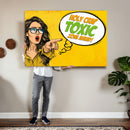 Pop Art Print Bathroom Sign Wall Art Canvas Print — Funny by MyGreatCanvas | Canvas Wall Art Prints | Photo Prints & Wall Decor