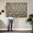 Flying Birds Canvas Wall Art, Vintage Bird Flock Pattern by MyGreatCanvas | Canvas Wall Art Prints | Photo Prints & Wall Decor