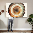 Natural Wood Slice Wall Art Canvas Print, Tree Ring Wall by MyGreatCanvas | Canvas Wall Art Prints | Photo Prints & Wall Decor
