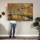 Gustav Klimt Golden Cityscape Wall Art Canvas Print, Framed by MyGreatCanvas | Canvas Wall Art Prints | Photo Prints & Wall Decor