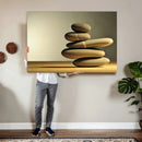Zen Stone Wall Art Canvas Print, Balanced Rock Stack Framed by MyGreatCanvas | Canvas Wall Art Prints | Photo Prints & Wall Decor