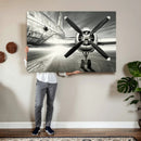 Vintage Airplane Wall Art Canvas Print, Black and White by MyGreatCanvas | Canvas Wall Art Prints | Photo Prints & Wall Decor