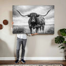 Texas Longhorn Canvas Wall Art Western Bull Desert Moody by MyGreatCanvas | Canvas Wall Art Prints | Photo Prints & Wall Decor