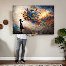 Banksy Girl Wall Art Canvas Print for Living Room Decor by MyGreatCanvas | Canvas Wall Art Prints | Photo Prints & Wall Decor