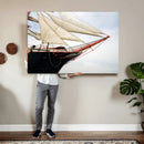 Sailboat Wall Art Canvas Print, Vintage Ship Bow Framed by MyGreatCanvas | Canvas Wall Art Prints | Photo Prints & Wall Decor