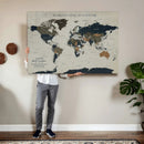Custom Push Pin World Map Wall Art Canvas Print – by MyGreatCanvas | Canvas Wall Art Prints | Photo Prints & Wall Decor