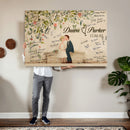 Wedding Guest Book Alternative Wall Art Canvas Print, Personalized Wedding Signature Poster, Custom Couple Photo Guestbook Canvas by MyGreatCanvas | Canvas Wall Art Prints | Photo Prints & Wall Decor