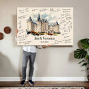 Wedding Guest Book Alternative Wall Art Canvas Print, Personalized Wedding Signature Poster, Custom Couple Photo Guestbook Canvas by MyGreatCanvas | Canvas Wall Art Prints | Photo Prints & Wall Decor