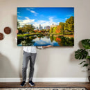 Charlotte Skyline Canvas Wall Art Print – North Carolina Cityscape Photography Print by MyGreatCanvas | Canvas Wall Art Prints | Photo Prints & Wall Decor