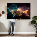 World Map and Global Flight Routes Map Canvas Wall Art, Worldwide Aviation Network Print, International Air Travel Wall Decor by MyGreatCanvas | Canvas Wall Art Prints | Photo Prints & Wall Decor