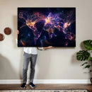 Global Flight Routes Map Canvas Wall Art, Worldwide Aviation Network Print, International Air Travel Wall Decor by MyGreatCanvas | Canvas Wall Art Prints | Photo Prints & Wall Decor