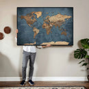 World Map Canvas Wall Art Canvas Print by MyGreatCanvas | Canvas Wall Art Prints | Photo Prints & Wall Decor