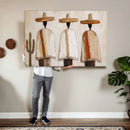 Mexican Wall Art Canvas Print, Southwestern Sombrero Poncho Painting, Neutral Earthy Boho Decor, Fiesta Living Room Art, Impasto Style Print by MyGreatCanvas | Canvas Wall Art Prints | Photo Prints & Wall Decor