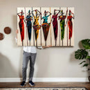 African Folk Art Canvas Wall Art, Colorful African Women Village Painting Print, Tribal Ethnic Home Decor, Vibrant African Art, Living Room by MyGreatCanvas | Canvas Wall Art Prints | Photo Prints & Wall Decor