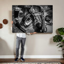 Old Pair of Mens Skates Wall Art Canvas, Men Skates Wall Art