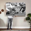 American Football Player Wall Art Canvas Print