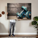 Dambell and Sport Wall Art Canvas Print