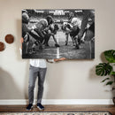 American Football Wall Art Canvas Print Framed Stadium Sport