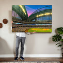 Milwaukee Brewers Baseball Team Print Canvas- American