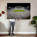 Beaver Stadium Night Game Triple Canvas Wall Art - Penn