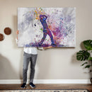 Watercolor Golf Swing Wall Art Canvas Print | Vibrant