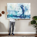 Golf Swing Wall Art Canvas Print - Sports-Inspired