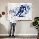 Hockey Player Wall Art Canvas Print - Sports-Inspired