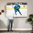 San Jose Sharks Ice Hockey Player Wall Art Canvas Print