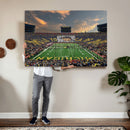 University of Michigan Wolverines Print Canvas, Football
