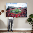 Cincinnati Bearcats Football Team Print - Nippert Stadium Wall Art Canvas Print