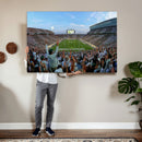 Michigan State Spartans Football Team Art Print - East
