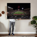 Framed Texas Tech Red Raiders Stadium Canvas, Texas Tech Red