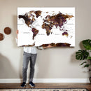 World Map Canvas Print – Detailed Map of the World Wall Art