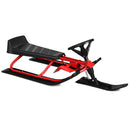 Kids Snow Sled with Steering Wheel and Double Brakes Pull Rope by LJGDeals