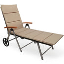 Outdoor Chaise Lounge Chair Rattan Lounger Recliner Chair by LJGDeals