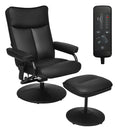 Electric Massage Recliner Chair with Ottoman and Remote Control by LJGDeals